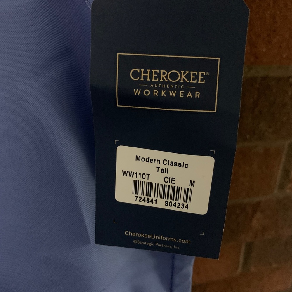 Medium Tall-Ceil Blue-Scrub Pant- Cherokee- NWT